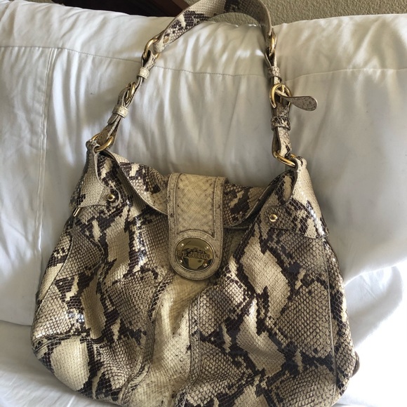 St. John Handbags - RARE ST. JOHN SNAKE PRINT HANDBAG